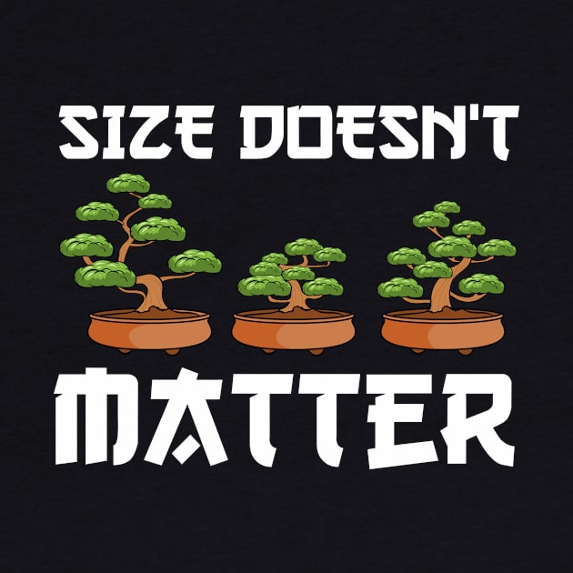 Funny Size Doesn't Matter Small Bonsai Tree Plant by theperfectpresents